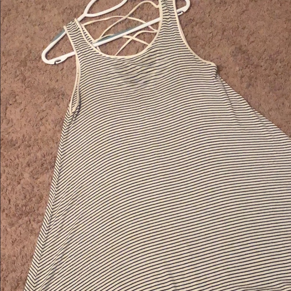 Heart & Hips size small striped dress black/white